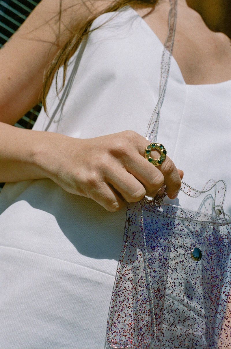 ショルダーバッグ MARYAM NASSIR ZADEH Marlow Small bag Maryam Nassir Zadeh Small Marlow Bag - Red Sparkle | Garmentory