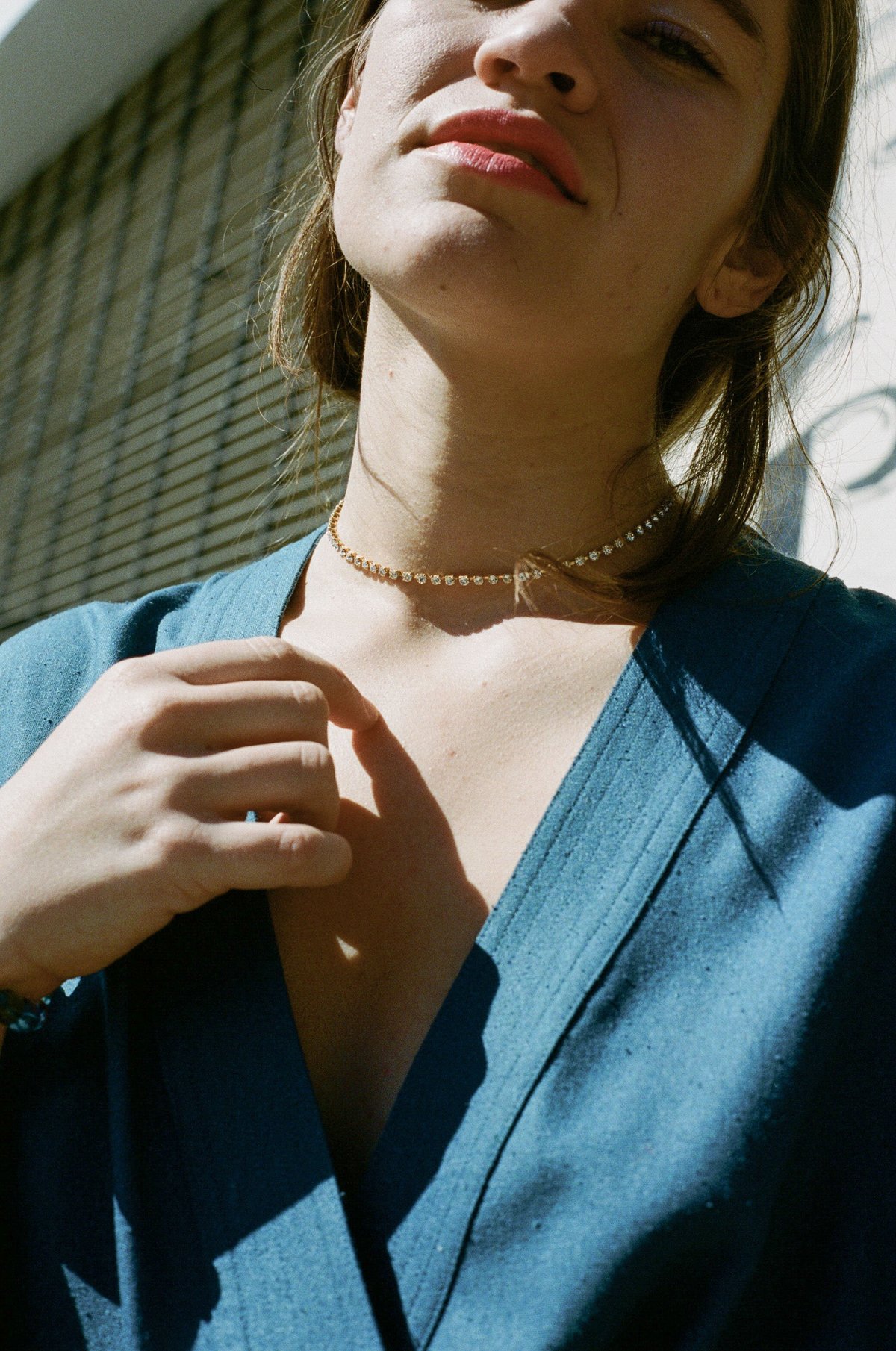 mondo mondo ネックレス Crystal Choker in Gold Crystal Choker in Gold – Mondo Mondo