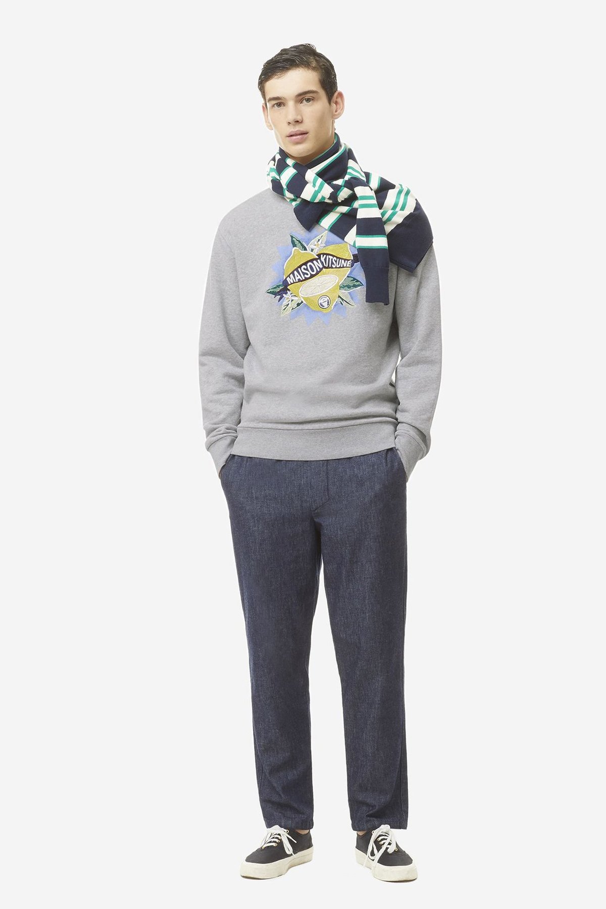 シンゾーン CLEMENTINE SWEATSHIRT 06 GRAY Full Zip Hoodie Midweight Terry Heather Grey | Reigning