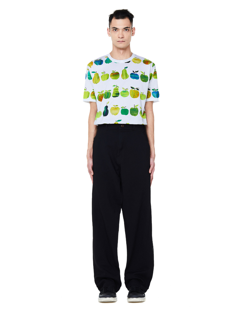 Junya Watanabe White T-Shirt - Apple/Pear Print | Garmentory