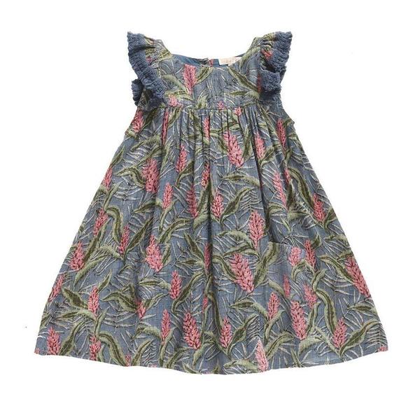 KIDS Louise Misha Costa Dress - Lagoon Leaves KIDS Louise Misha Costa Dress - Lagoon Leaves