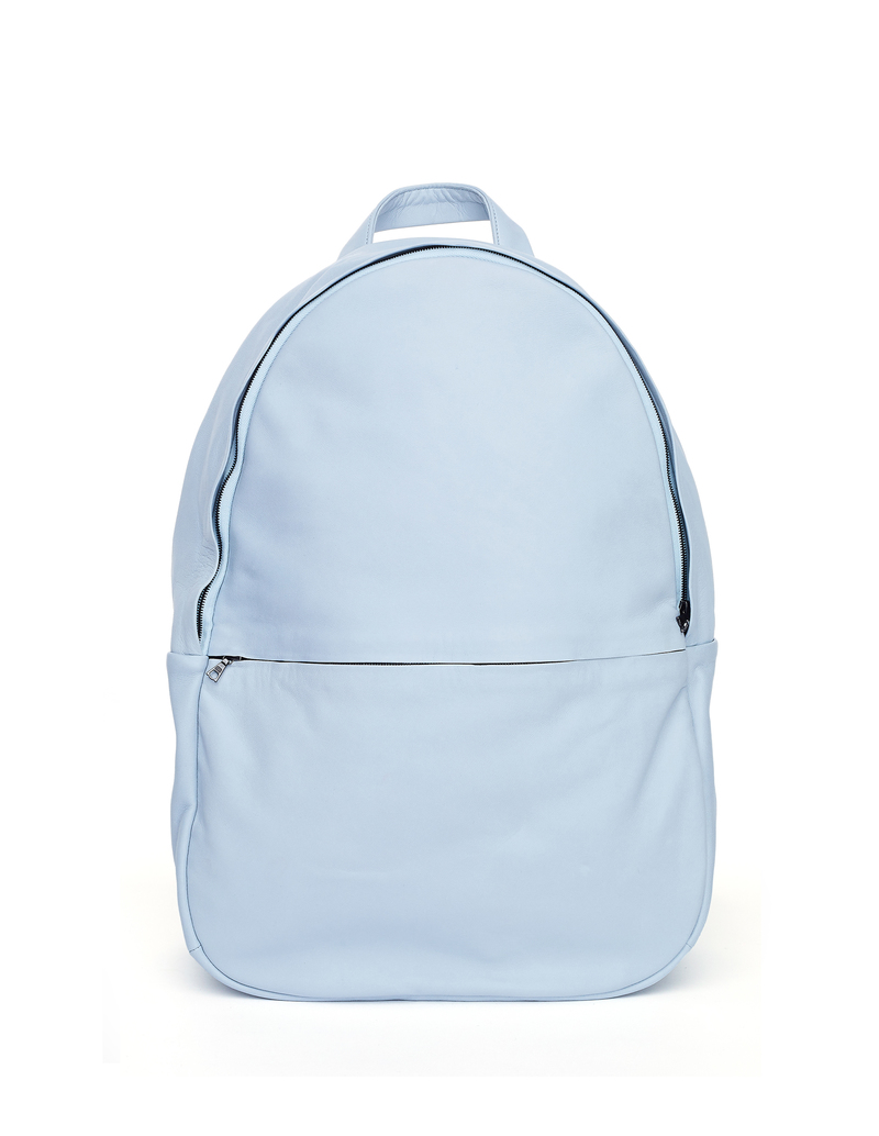 Isaac Reina Ultra Soft Leather Backpack - Blue | Garmentory