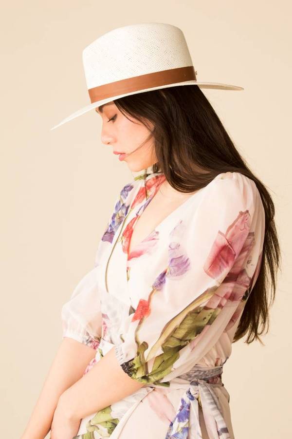 Janessa Leone Michon Fedora Hat - Bleach | Garmentory
