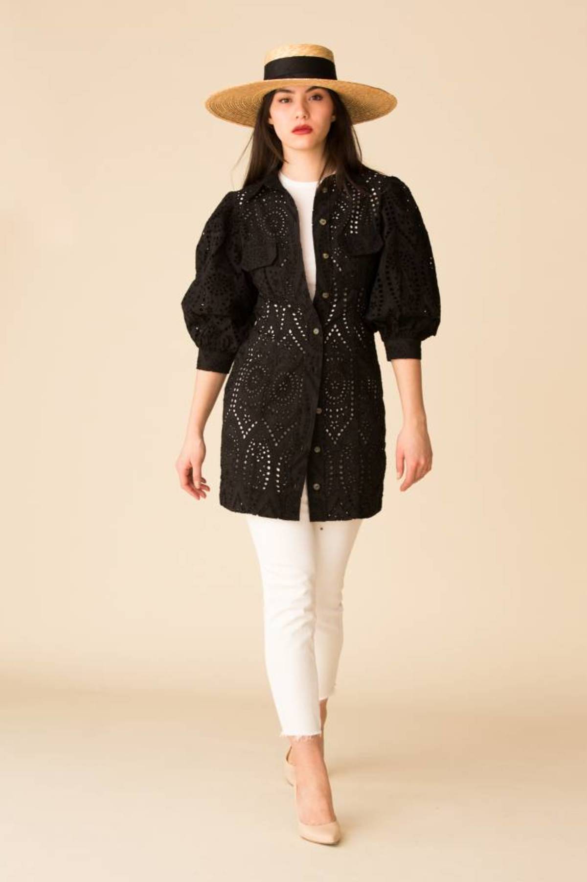 Ganni Broderie Anglaise Mini Dress | Garmentory