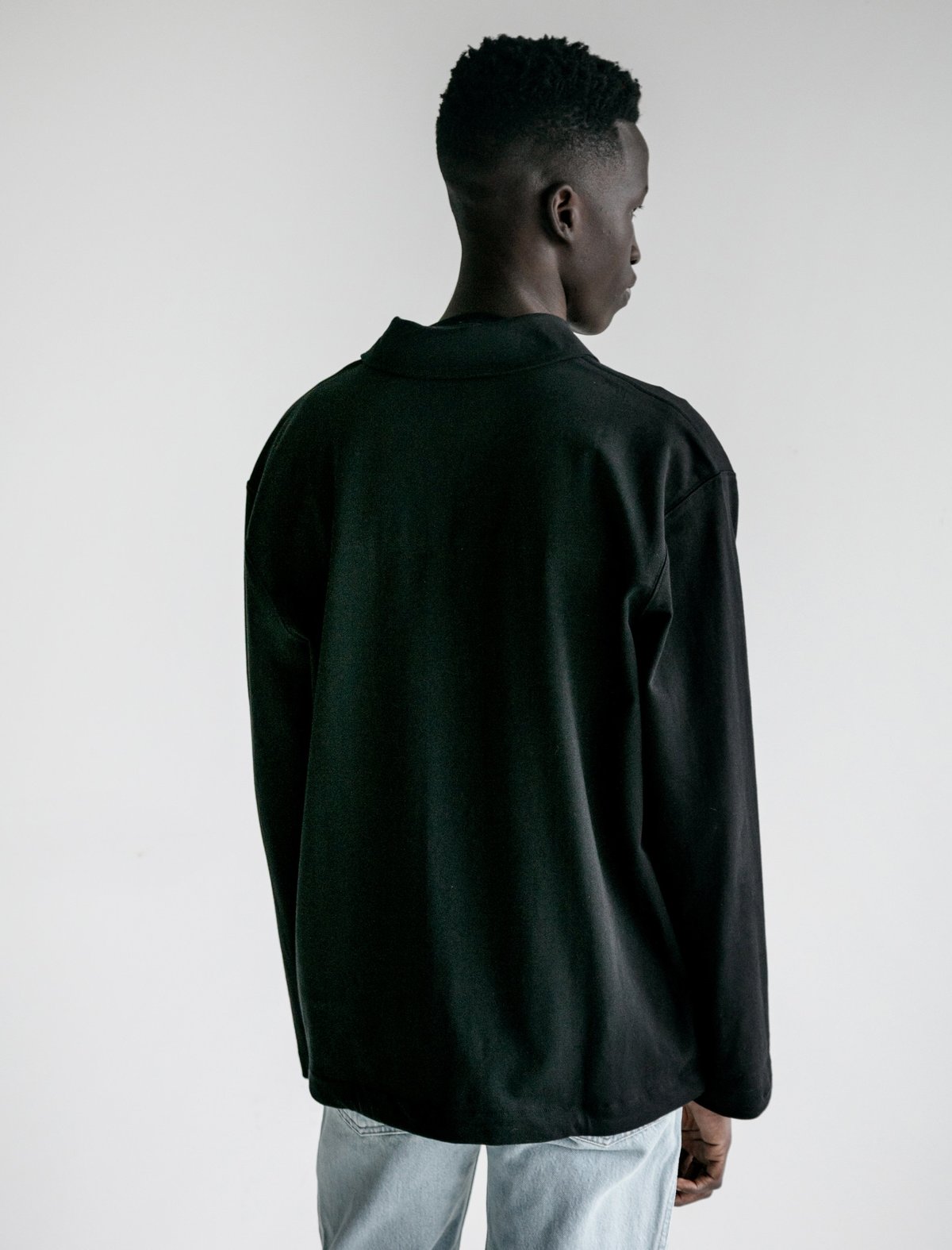 Lemaire Jersey Overshirt - Black | Garmentory