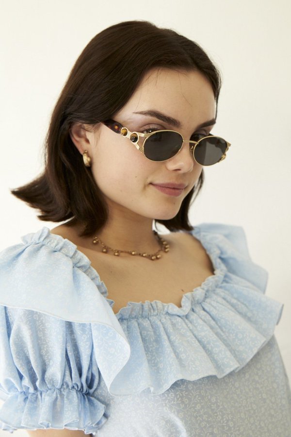 POMS Oro Tiger Eye Sunglasses - Tortoiseshell | Garmentory display picture 3