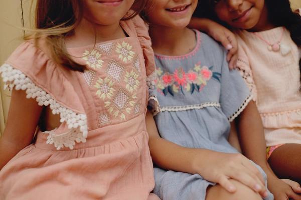 Kids Louise Misha Pinea Dress - Rusty Kids Louise Misha Pinea Dress - Rusty
