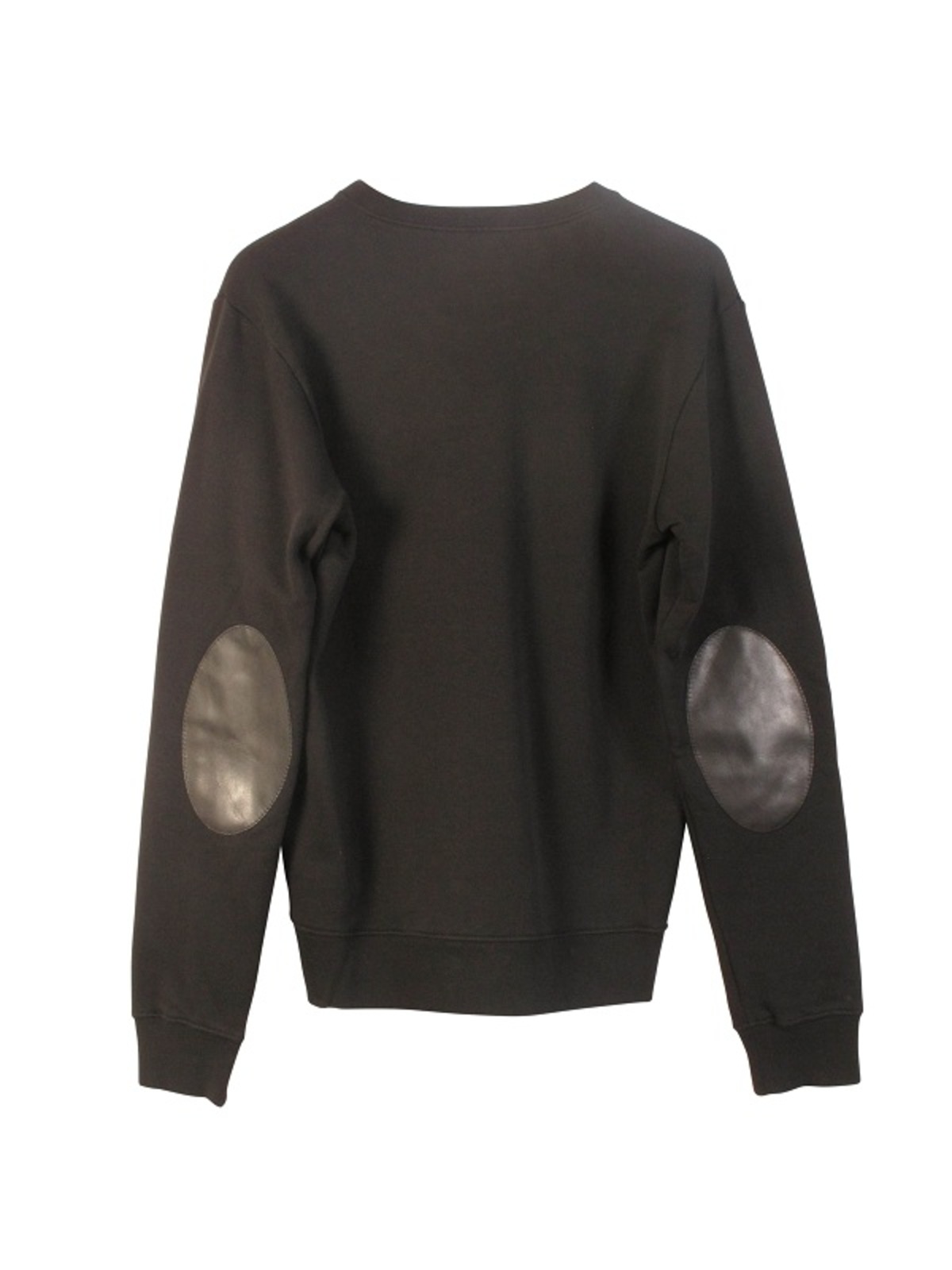Maison Margiela Sweatshirt with Elbow Patch - Black | Garmentory