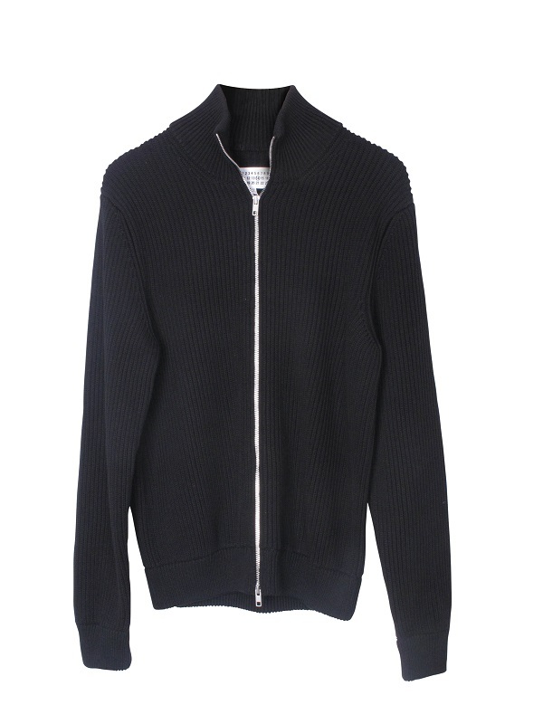 Maison Margiela Zip Cardigan - Black | Garmentory