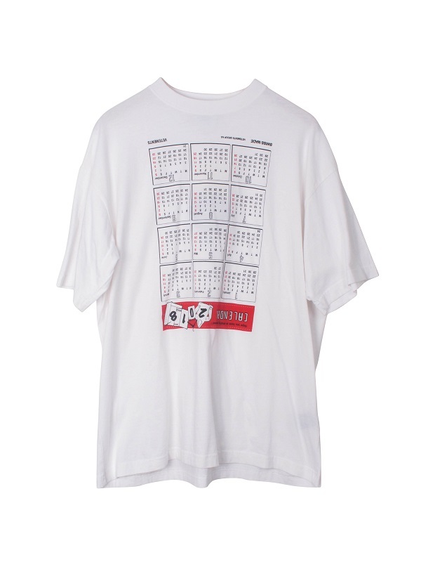 Vetements Calendar Print T - White | Garmentory