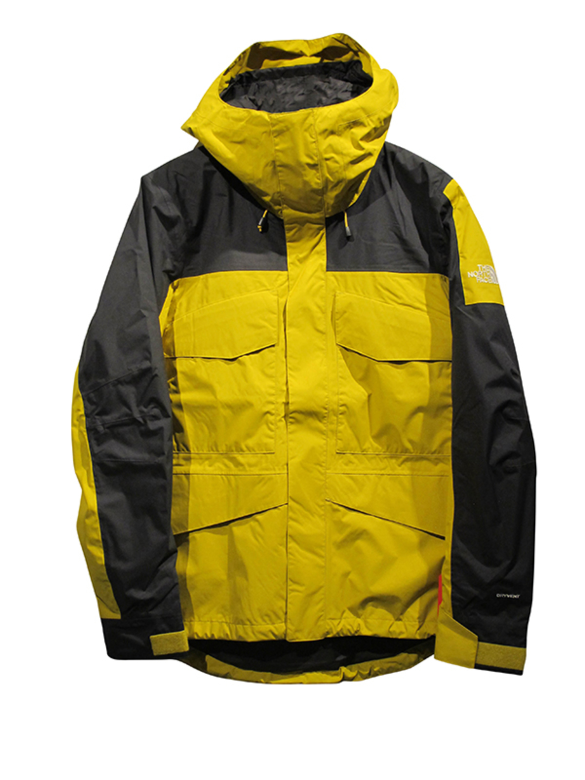 THE NORTH FACE FANTASY RIDGE JACKET Ashphalt/Yellow Garmentory