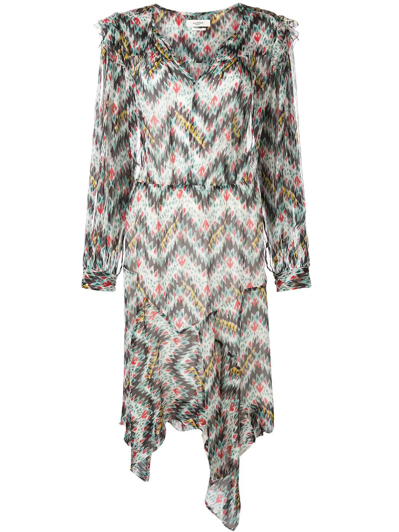 Isabel Marant Etoile ENNA PRINTED CHIFFON DRESS | Garmentory