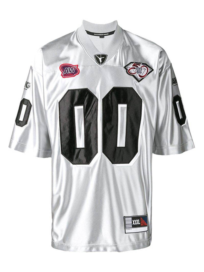 Alexander Wang Football Jersey With Id Patch - Silver | Garmentory