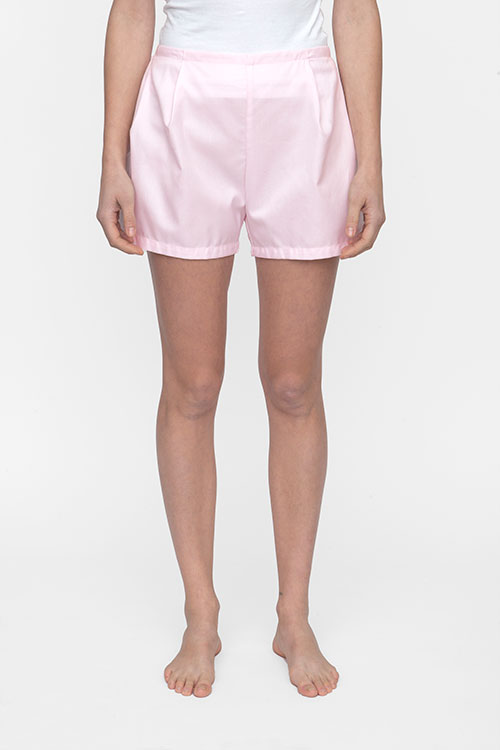The Sleep Shirt Pleat Short Pink Royal Oxford The Sleep Shirt Pleat Short Pink Royal Oxford