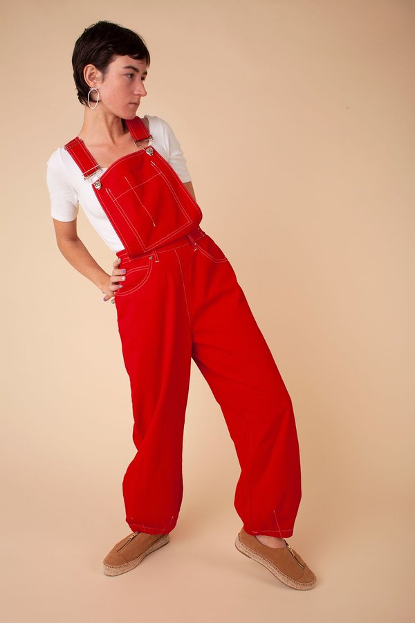 L.F.Markey Fat Boys Dungaree - Red L.F.Markey Fat Boys Dungaree - Red