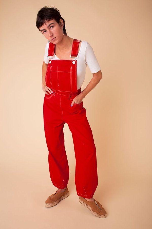 L.F.Markey Fat Boys Dungaree - Red L.F.Markey Fat Boys Dungaree - Red