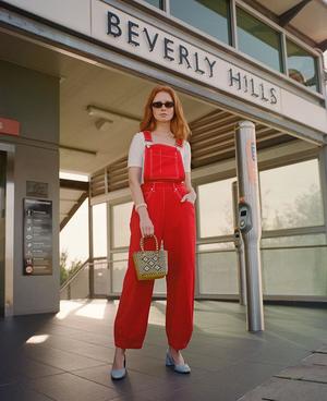 L.F.Markey Fat Boys Dungaree - Red L.F.Markey Fat Boys Dungaree - Red