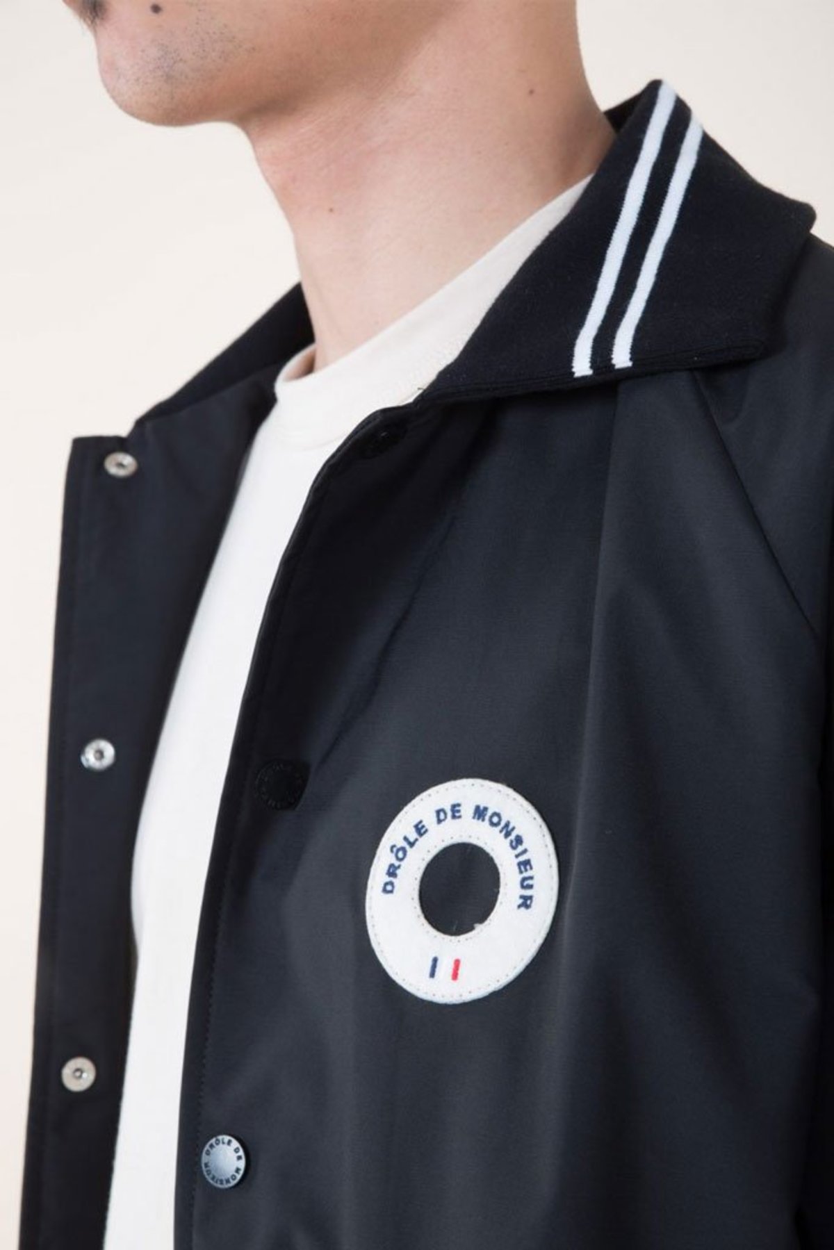 Drôle de Monsieur NFPM Varsity Jacket - Black | Garmentory