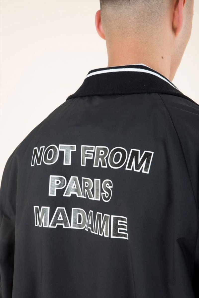 Drôle de Monsieur NFPM Varsity Jacket - Black | Garmentory