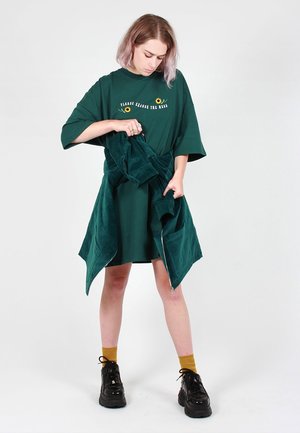 Lazy Oaf Excuse The Mess T-Shirt Dress - Green | Garmentory