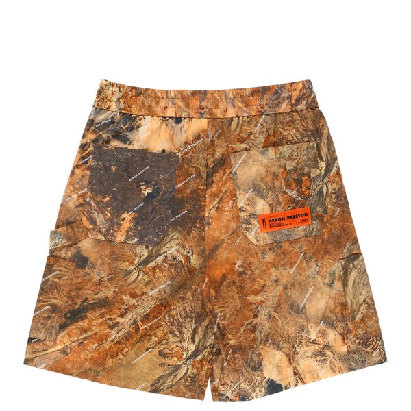 Heron Preston Elastic Waist Cargo Shorts - Camo Multicolor