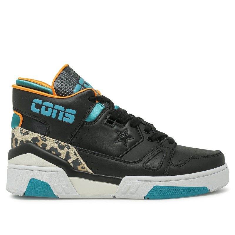 Converse x Don C Erx 260 Mid Black Rapid Teal Orange Garmentory