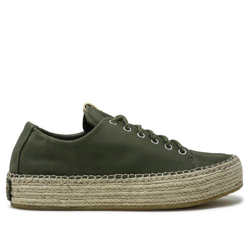 Visvim Prima Lace Up Folk - GREEN | Garmentory