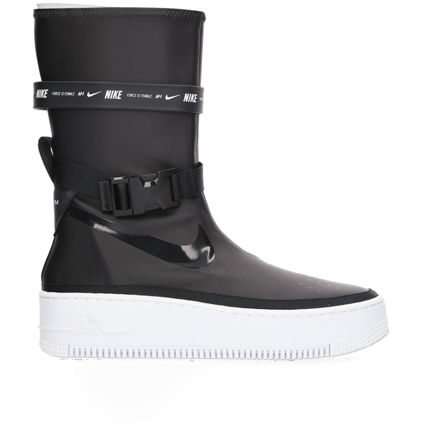 Nike Air Force Sage High Black/Black/White Garmentory