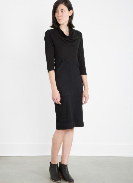 PRAIRIE UNDERGROUND 3/4 Sleeve Denim Day Dress PRAIRIE UNDERGROUND 3/4 Sleeve Denim Day Dress