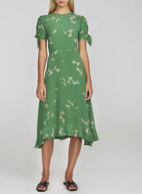 lyra midi dress XIRENA Lyra Dress Electric Poppy S