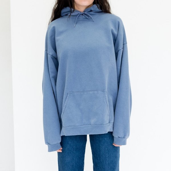 Vintage Johan Oversized Hoodie Dusty Blue Garmentory