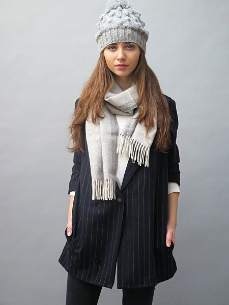 Kuna Gray Alpaca Scarf Kuna Gray Alpaca Scarf