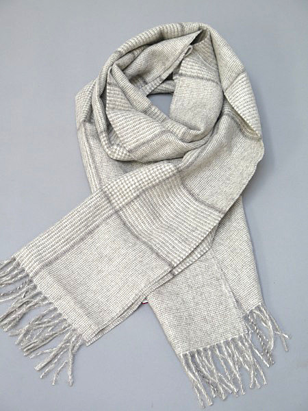 Kuna Gray Herringbone Alpaca Scarf Kuna Gray Herringbone Alpaca Scarf
