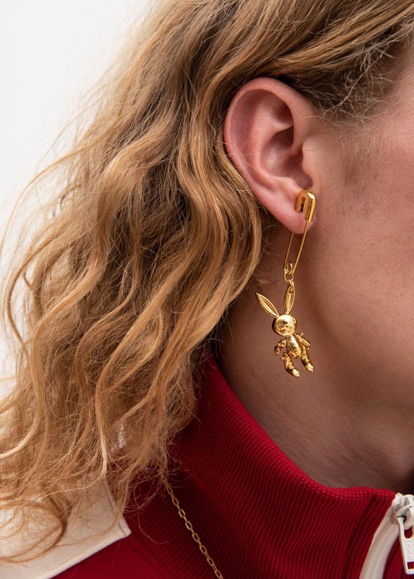 メンズ AMBUSH BUNNY CHARM EARRING