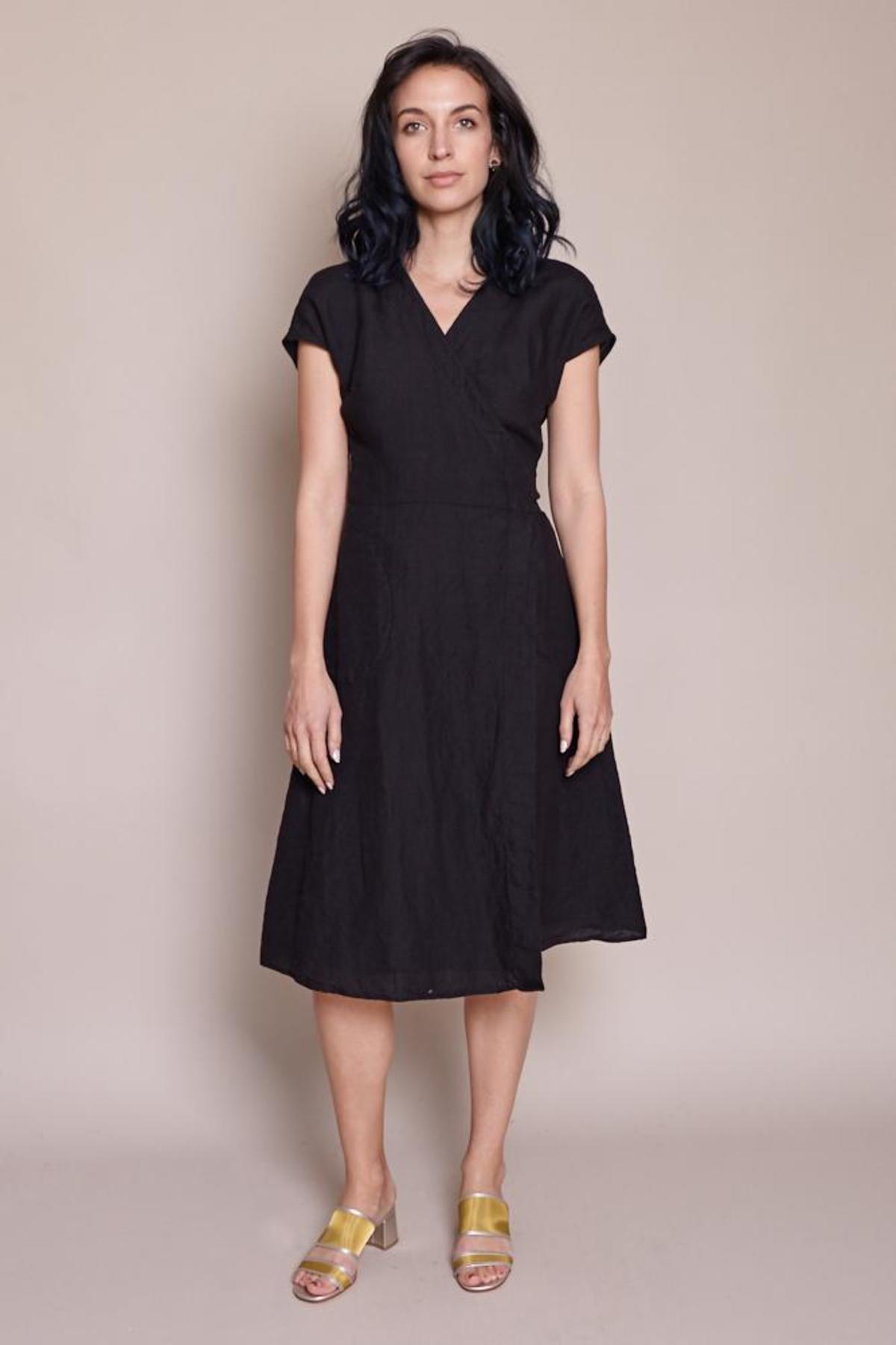 knit dress wool Bethany Merino Wool Ribbed Swing Dress