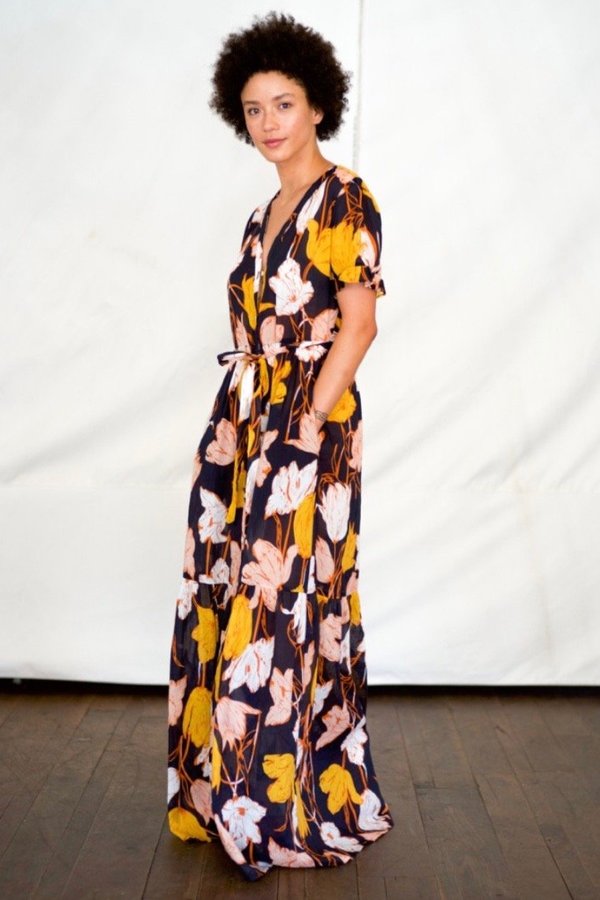 Trovata Cara Maxi Dress - TULIP PRINT | Garmentory