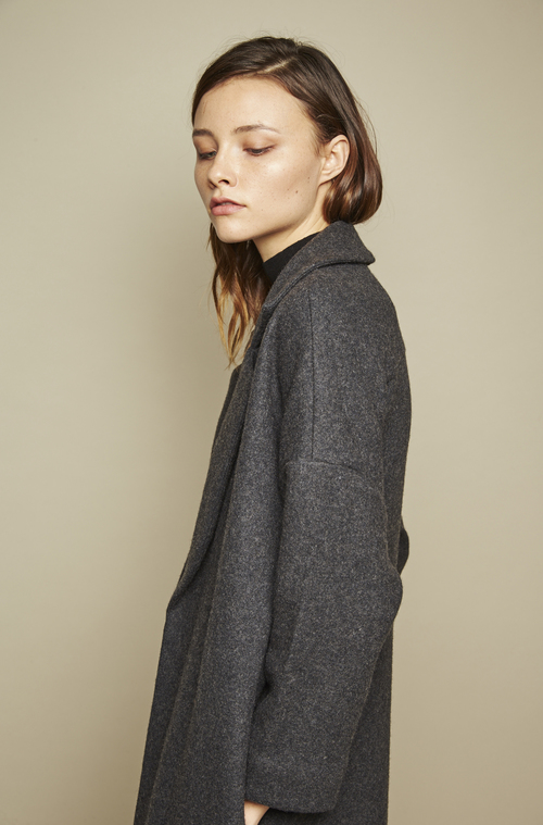 DROPPED SHOULDER OVERSIZED LONG COAT DROPPED SHOULDER OVERSIZED LONG COAT