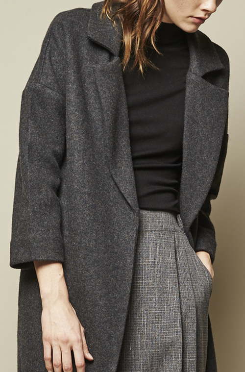 DROPPED SHOULDER OVERSIZED LONG COAT DROPPED SHOULDER OVERSIZED LONG COAT