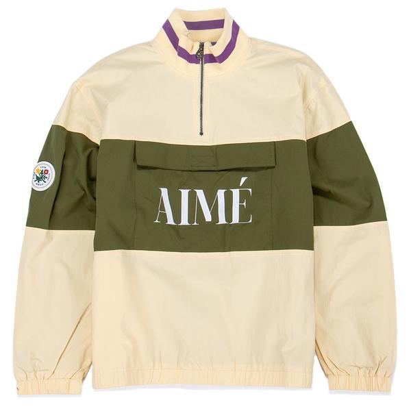 Aimé Leon Dore Nylon Quarter Zip Pullover / Beach Sand Combo