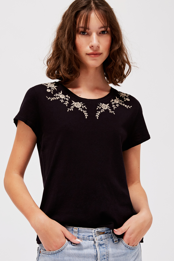 Lacausa Embroidered Frank Tee Lacausa Embroidered Frank Tee