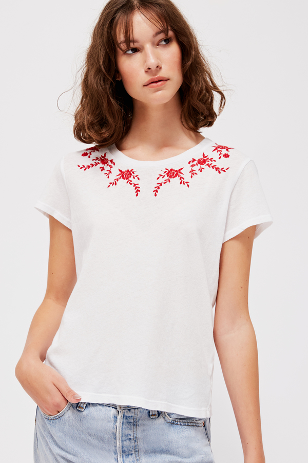 Lacausa Embroidered Frank Tee Lacausa Embroidered Frank Tee