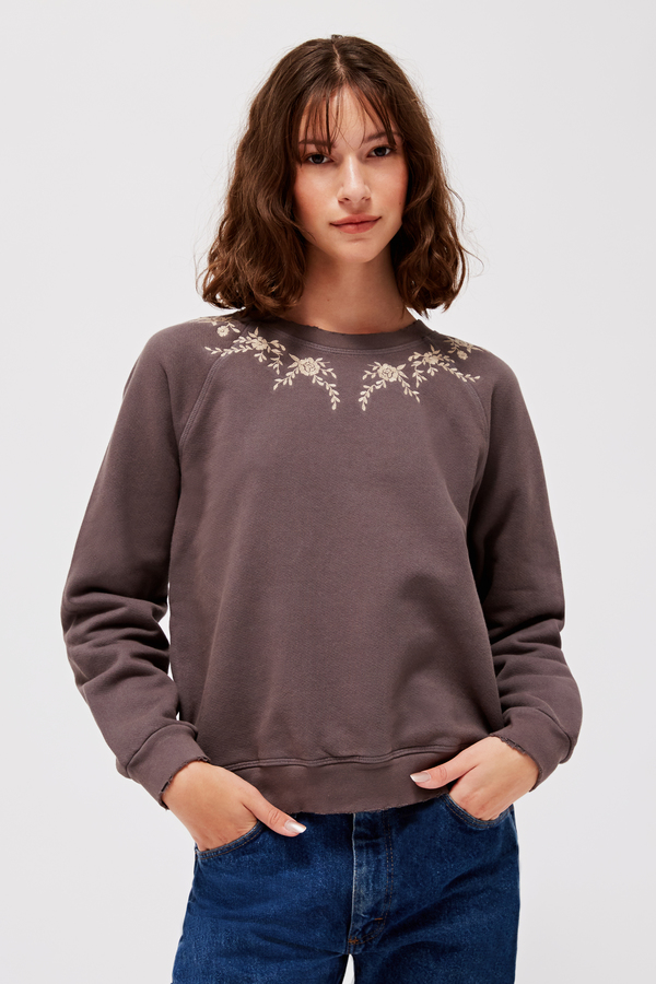 Lacausa Embroidered Surf Sweatshirt Lacausa Embroidered Surf Sweatshirt