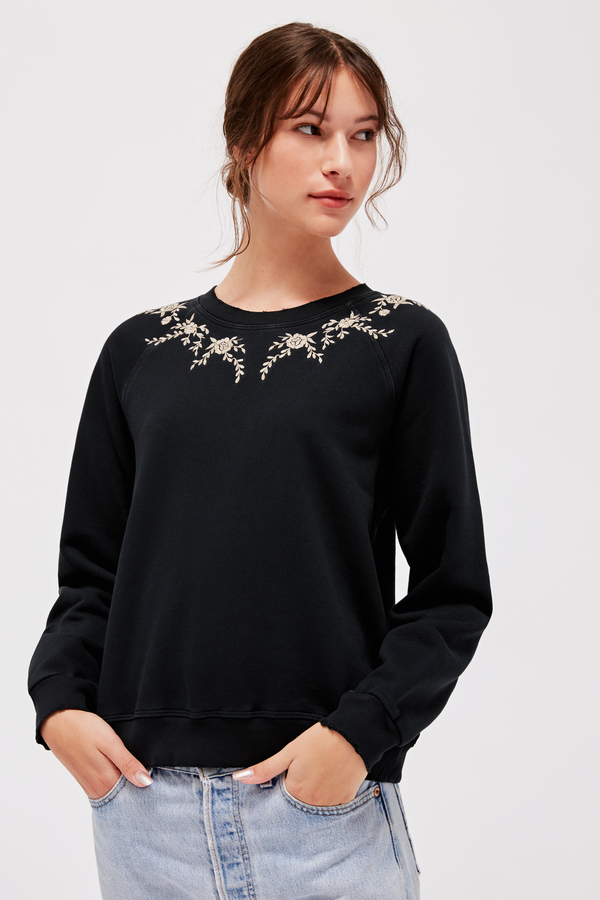 Lacausa Embroidered Surf Sweatshirt Lacausa Embroidered Surf Sweatshirt