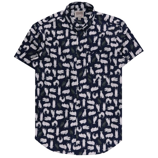 naked and famous cat shirt