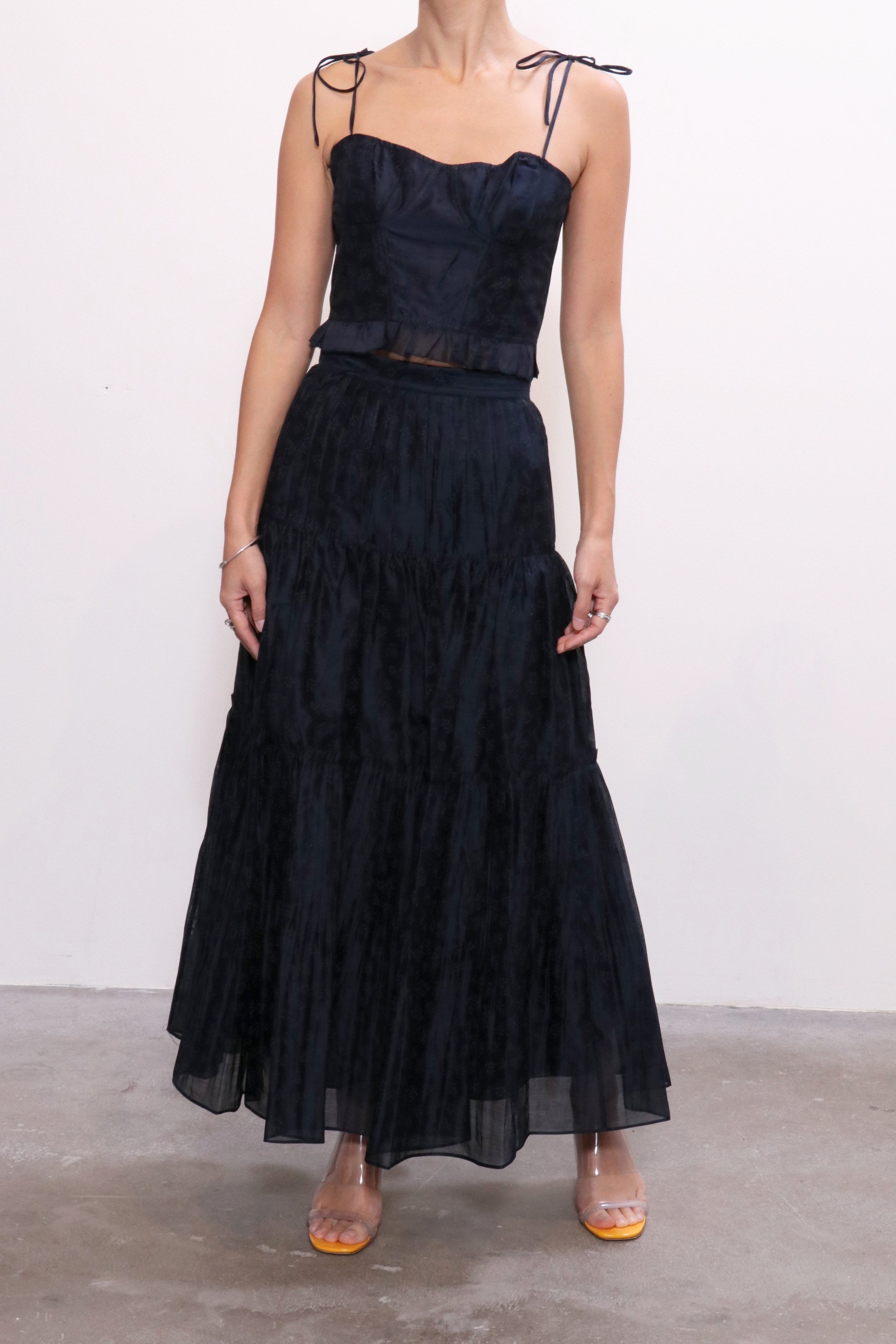 white christmas dresses Ulla Johnson Oui Dress in Noir main image 0