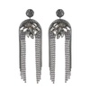 Deepa Gurnani Kylee Earring - Gunmetal - Thumbnail 1