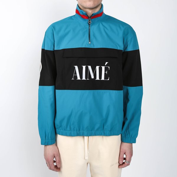 Aimé Leon Dore Nylon Quarter Zip Pullover - Navy Blue | Garmentory