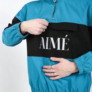 nylon quarter zip pullover