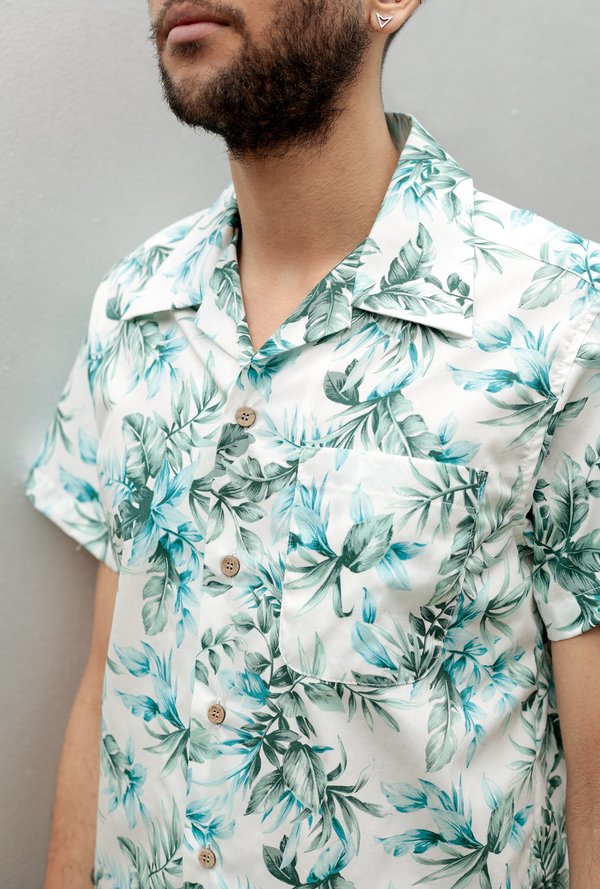 Big Tropical Naked & Famous Mens Aloha Shirt Big Tropical Naked & Famous Mens Aloha Shirt
