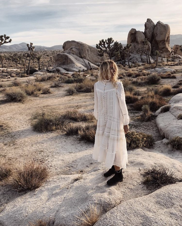 SPELL & THE GYPSY COLLECTIVE Hanging Rock Gown - White | Garmentory